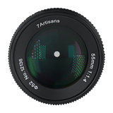 7artisans 55mm f/1.4 II manual lens for APS-C mirrorless camera - Fujifilm X Nikon Z Olympus OM-D