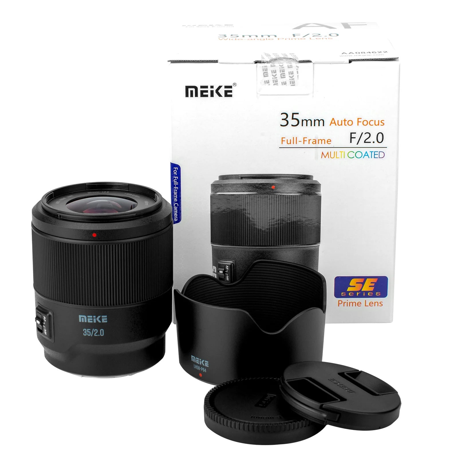 Meike 35mm f/2 FF STM auto focusing full frame AF lens for Sony E mount Nikon Z Leica TL SL