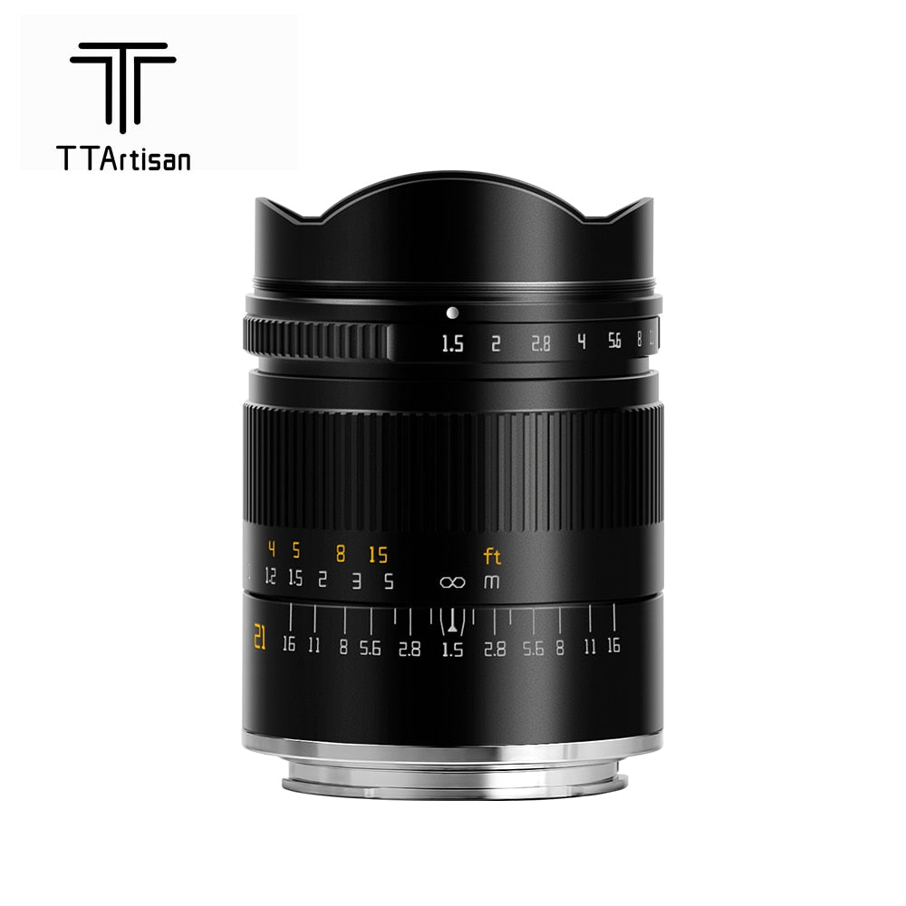 TTArtisan 21mm F/1.5 ASPH Full Frame Wide Angle Manual Lens for mirrorless camera - Sony E Mount