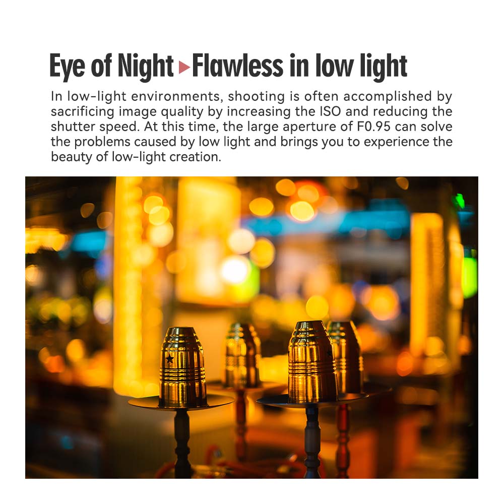 TTArtisan 50mm F/0.95 APS-C Camera Lens for mirrorless camera - Sony E Fuji X Canon EOS R RF NIKON Z Leica Panasonic L