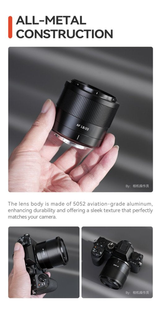 TTArtisan AF 23mm F/1.8 APS-C Prime Lens for mirrorless camera - Fujifilm X Sony E Nikon Z
