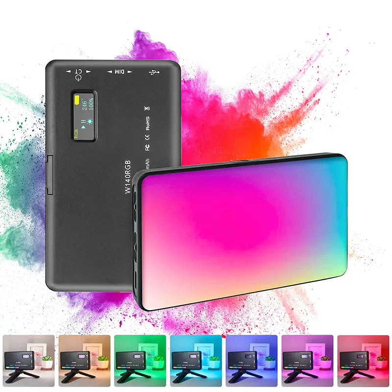 LUXCEO V10 Pro W140 V RGB full color camera video LED light for DSLR mirrorless camera 8W 3000mAh