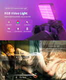 LUXCEO V10 Pro W140 V RGB full color camera video LED light for DSLR mirrorless camera 8W 3000mAh