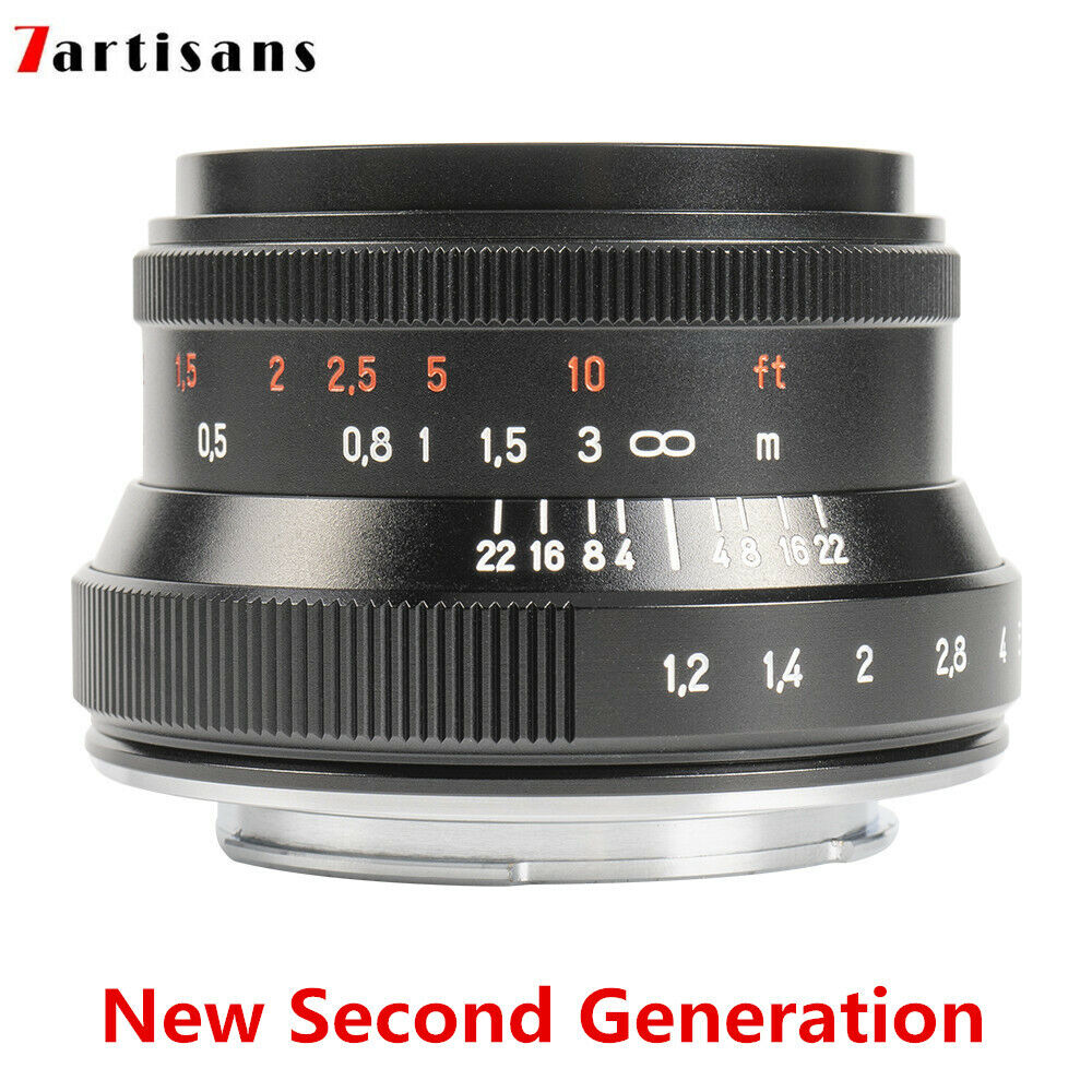 7artisans 35mm f/1.2 II manual lens for APS-C mirrorless camera - Fujifilm Sony Olympus OM-D Nikon Z