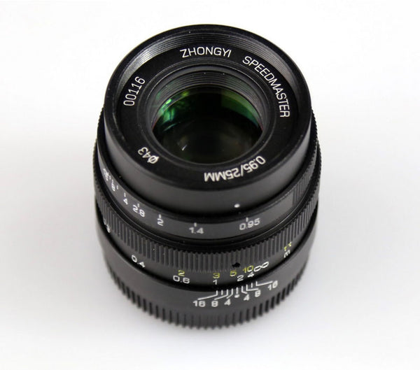 Zhongyi Mitakon Speedmaster 25mm F/0.95 camera lens for