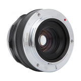 Camdiox 25mm f/1.8 manual lens for APS-C mirrorless camera - Canon EOS M Fujifilm Sony Olympus OM-D silver color