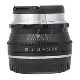 Camdiox 25mm f/1.8 manual lens for APS-C mirrorless camera - Canon EOS M Fujifilm Sony Olympus OM-D silver color