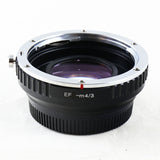 0.72x Focal Reducer Speed Booster Adapter for Canon EOS EF lens to Micro 4/3 MFT - Olympus OM-D Panasonic GH5