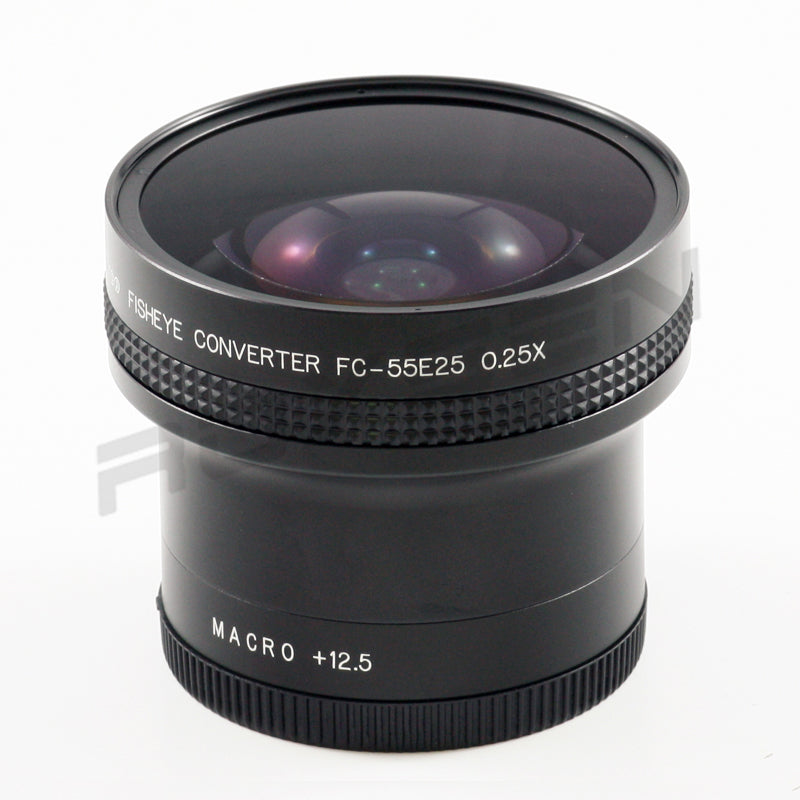 0.25x Fisheye Super Wide Conversion Lens 180 degrees 52mm / 55mm / 58mm for Canon Sony Nikon Panasonic Pentax +12.5 macro