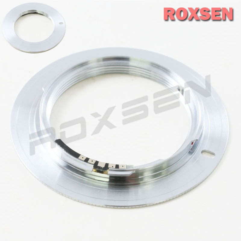 AF confirm adapter for M42 screw lens to Sony Minolta Alpha A MA Mount silver - A58 A77 A99 II A580