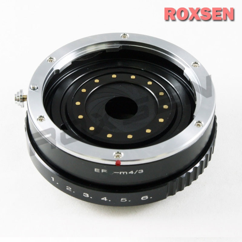 EF Canon mount lens to Micro 4/3 M4/3 adapter with external aperture - Olympus E-M10 GX7 GF6 OM-D