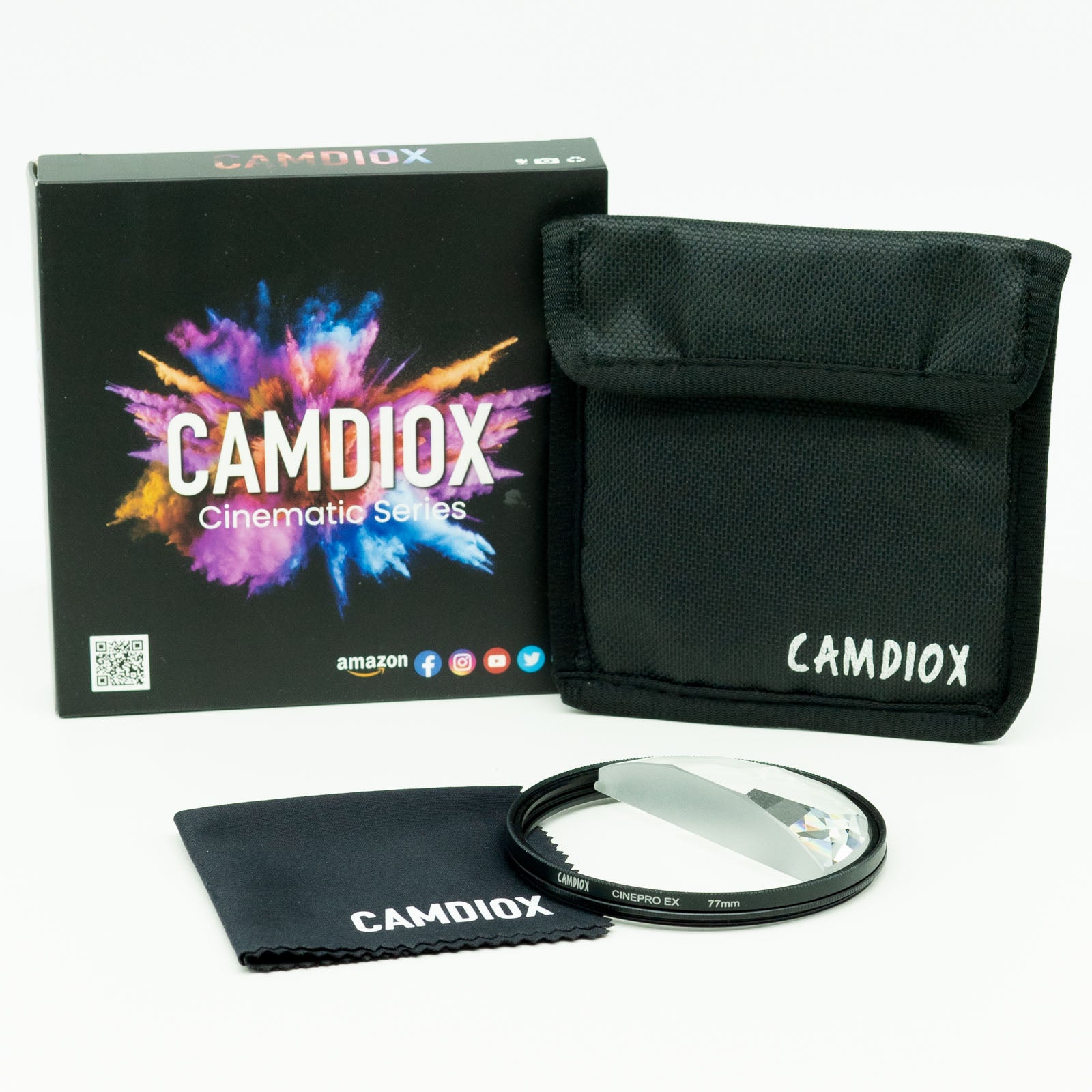 Camdiox Cinepro Pro Filter - Half Crystal - effect filter for Canon Nikon Sony Olympus Leica DSLR mirrorless camera lenses