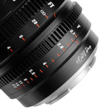 7artisans Hope Prime 10mm T2.1 Super 35 Cine Lens for Sony E Fuji X-Mount Canon RF Olympus Micro 4/3 mirrorless camera