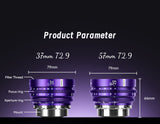7artisans Floral Bloom 37mm T2.9 Full frame Cine Lens - PL mount purple