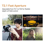 TTArtisan 50mm T2.1 Dual Bokeh Cine Full Frame Lens for mirrorless camera - Sony E Nikon Z Canon RF Leica Panasonic L Mount