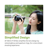 TTArtisan AF 50mm F/1.8 NEO Full Frame Prime Lens for mirrorless camera - Sony E Nikon Z L mount