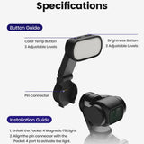 Desiontal AL07 mini magnetic top LED fill light for DJI Osmo Pocket 4