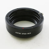 Kipon XPAN mount lens to Sony NEX E mount mirrorless camera adapter - A7 A7R IV V A7S III A6000 A6500 A5000