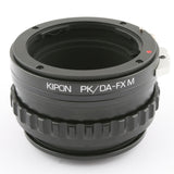 Kipon Pentax K PK DA mount lens to Fujifilm X mount mirrorless camera adapter macro helicoid - X-Pro1 Pro2 Pro3 T1 T100 T200 H1 H2