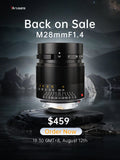 7artisans M 28mm f/1.4 rangefinder lens for Leica M mount mirrorless camera - M8 M9 M Typ 240 246