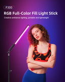 LUXCEO P300 RGB full color LED light fill light stick for DSLR mirrorless video camera