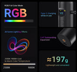 LUXCEO P300 RGB full color LED light fill light stick for DSLR mirrorless video camera