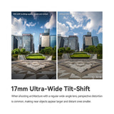 TTArtisan Tilt-shift 17mm F/4 Full Frame Camera Lens for mirrorless camera - Sony E Fuji GFX