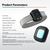 Hot / cold sports massager 3-step temperature adjustable with band straps - rechargeable battery 2000mAh