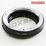 Macro Contax Yashica C/Y lens to Nikon F mount adapter - D5 D850 D800 D7500 D90 Df D3500